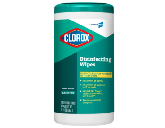 CLOROX WIPES 75 CT FRESH SCENT