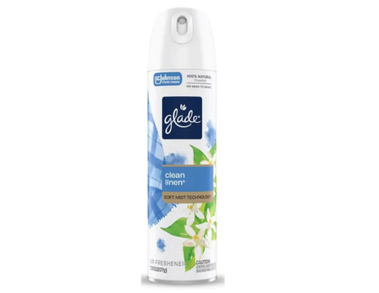 GLADE® AEROSOL- CLEAN LINEN 7.3OZ/6 US
