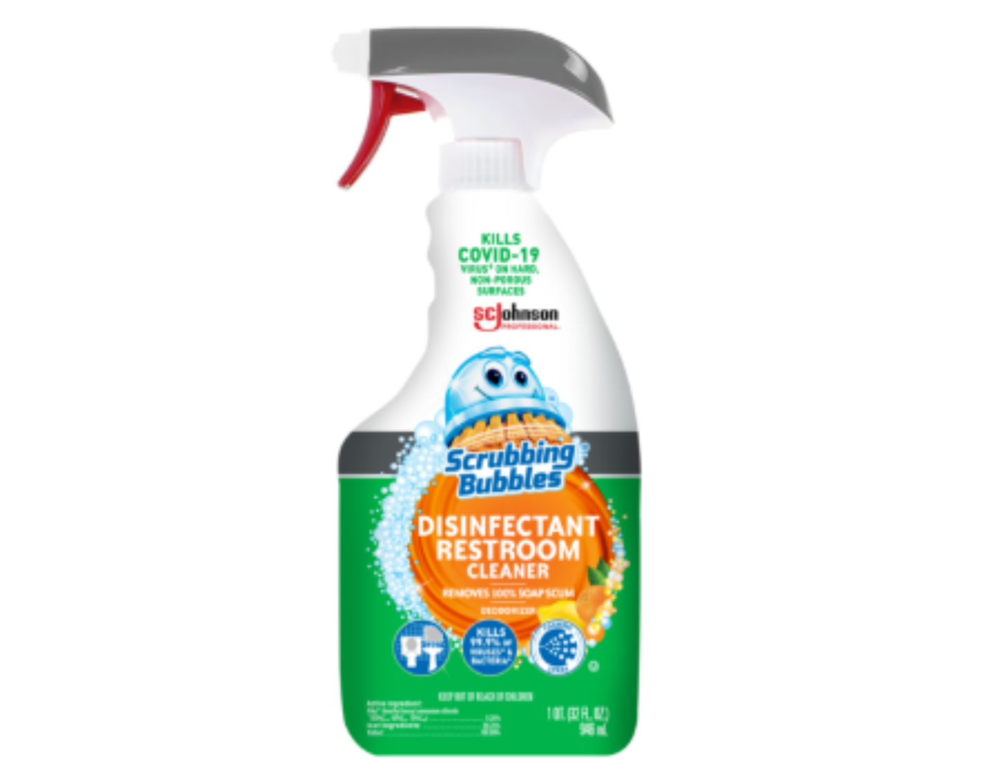 SCRUBBING BUBBLES DISINF REST CLNR TGR 32OZ/8 US