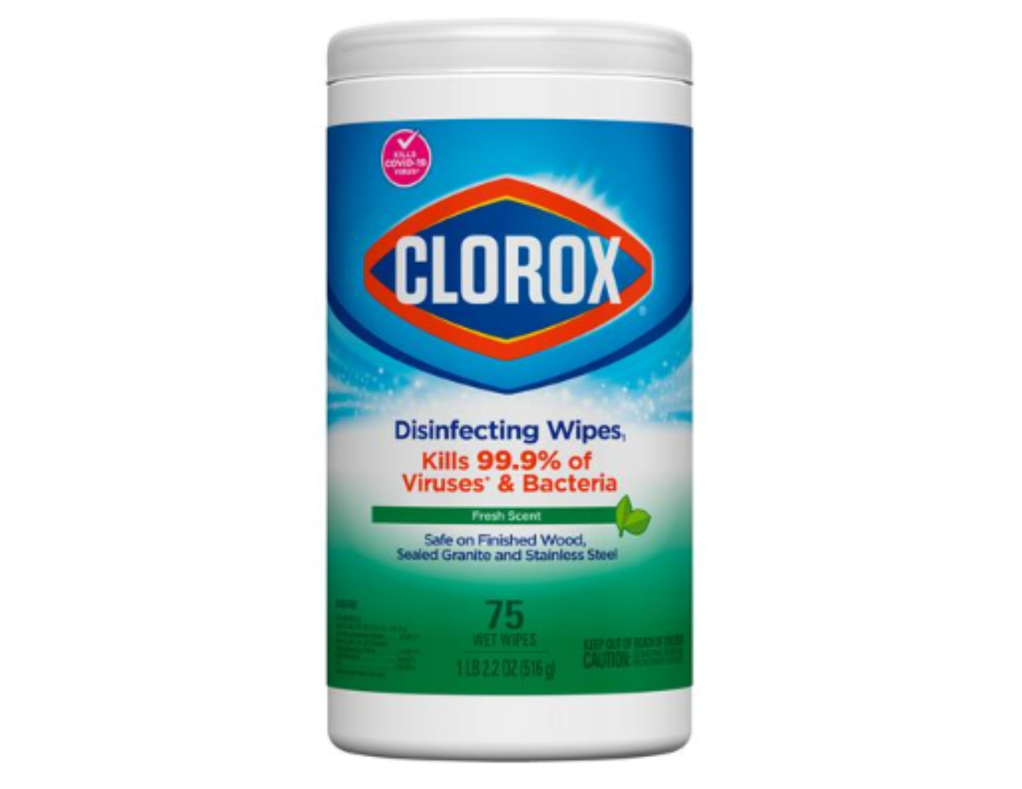 Clorox Bleach Free Disinfecting Fresh Scent 75 Wipes 6